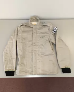 R03j015m Zamp - Zr-30 Jacket Sfi-5 Auto Racing Suit- Size Medium Grey See Desc