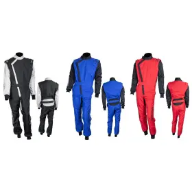 R060015xxl Zamp Zk-40 Adult Karting Suit Gray/black Xxl