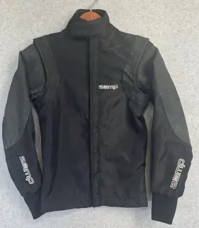 R080003 Zamp Z-25 Youth Medium Black Dirt Racing Jacket Nubuck Leather Accents Kart Mx