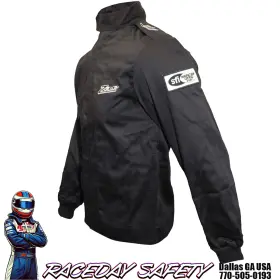 R01j003s Zamp Racing Auto Jacket Black Sfi 3.2a/1 Size Small