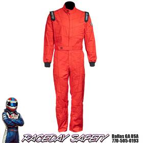 Zamp Racing R020002y Zr-11 Youth Race Suit Red Sfi 3.2a/1