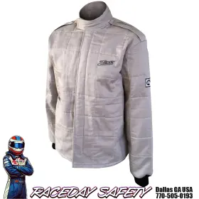 R03j015xxl Zamp Racing Zr-30 Race Jacket Gray Sfi 3.2a/5 Size 2x-large