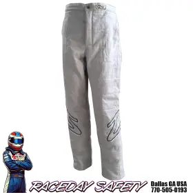 R03p015l Zamp Racing Zr-30 Auto Race Pants Gray Sfi 3.2a/5 Size Large