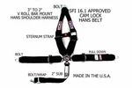 Rjs Sfi 16.1 5 Point Cam Lock V Roll Bar Mount Sternum Strap Belt Black New. Price: $155.95.