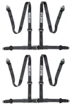 Two (2) Sparco 4PT Point Bolt Seat Belts Safety Harnesses Pair - Black New. Price: $290.00.