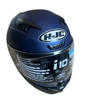 Hjc I10 Motorcycle Helmet Semi Flat Metallic Blue Dot I-10 Large New. Price: $180.11.