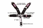 Rjs Sfi 16.1 5PT Latch & Link Snap Harness Belt Roll Bar Mount Black 1130301 New. Price: $124.99.
