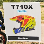Thh Helmets T710X Battle Mens Mx Motocross Dirtbike Red/blue Sz Lg Gloss New. Price: $49.95.
