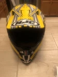 Hjc Motocross Helmet Arena CL-X5Y Flyin' Kolors Large Youth Yellow Pre-owned. Price: $100.00.