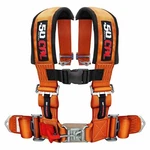 4 Point Safety Harness 3" Wide Padded Shoulder Strap Seat Belt Latch Lock Orange New. Price: $124.99.