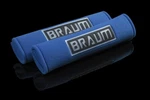Braum Racing Blue 2" Shoulder Pads - Pair New. Price: $20.00.