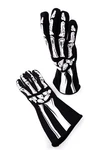 Rjs Racing Sfi 3.3/5 New Skeleton Gloves Black White Size Md 600080137. Price: $119.99.