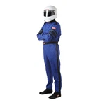 Racequip Racing Suit 110028; SFI-1 3.2A/1 3X-LARGE, Single Layer, Blue New. Price: $154.99.