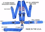 Rjs Racing Sfi 16.1 Cam Lock 5 Point Seat Belt Harness Floor Mount Blue 1034903 New. Price: $189.19.