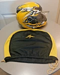 Scorpion Exo 400 Motorcycle Helmet With Bag Sz Medium Yellow & Black Full Face Pre-owned. Price: $59.95.