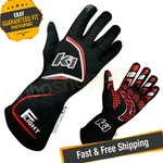 K1 Racegear 23-FLT-NR-L Black/red Large Flight Nomex Racing Gloves New. Price: $192.88.