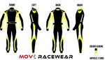 Move Extra-light MR-83 Sfi 3.2A/5 Double Layer Track Auto Racing Suit Yellow New. Price: $249.99.