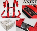 Aniki Red 4 Point Aircraft Buckle Racing Seat Belt Harness W/ Ultra Shoulder Pad New. Price: $61.12.