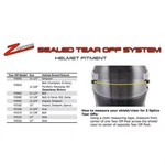 Optics P206Z Sealed Helmet Tear Offs 3 STACKS/8, 11-1/2 In Bell New. Price: $31.99.