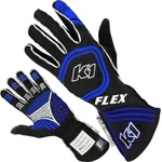 K1 Racegear 23-FLX-NB-L Flex Racing Gloves Made With Nomex Black/blue Large New. Price: $145.44.