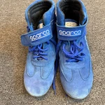 Sparco The Race 2 Blue Suede Driving/racing Shoes Sz 9 Mens Used. Price: $44.00.