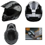 Fuel Helmets Adult Mx Frenzy Off Road Black / Grey Size Xl New. Price: $29.95.