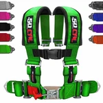 50 Caliber Racing Green 4 Point 3" Race Harness Truck Car Rzr New. Price: $124.99.
