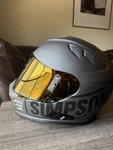 Simpson Ghost Bandit Helmet Medium Gold Visor Never Worn New. Price: $499.00.