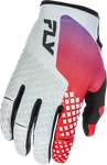 Fly Racing Youth Kinetic Gloves Grey Red Purple Black Part Fits 379-413YS New. Price: $42.70.