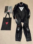 Dainese Laguna Seca Evo P. One Piece Racing Suit Black And White/red Size 50 Pre-owned. Price: $900.00.