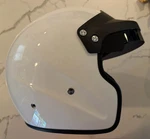 Racequip White OF15 Frp Med 57-58 Open Face Helmet Used. Price: $50.00.