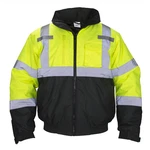 690-1510 Sas Safety CLASS-3 Hooded Reflective Yellow Bomber Jacket, Xl New. Price: $65.45.