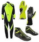 Omp KS-3X Karting Racing Set Suit Shoes Gloves Pack Yellow/black New. Price: $428.51.
