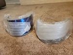 Lot 2 Simpson Racing Helmet Shields Shark Sw Voyager Iridium Metalized Used. Price: $59.99.