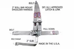 Rjs Sfi 16.1 Latch&link Bolt Harness Belt V Roll Bar Mount Gray 1125407 New. Price: $91.99.