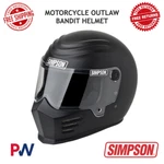 Simpson Motorcycle Outlaw Bandit Helmet X-large Matte Black #28315XL8 New. Price: $549.95.