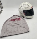 Rare Vintage Simpson Racing Helmet Voyager Autograph White - Many Signatures!! Used. Price: $999.99.