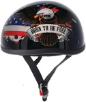 Skid Lid Freedom Eagle Motorcycle Half Helmet Black New. Price: $88.19.