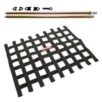 Racequip Black Window Net And Mounting Install Kit Non Sfi Circle Track Racing New. Price: $99.99.