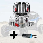 5 Point Safety Harness 2" W/bypass Plug Fits Can-am Commander Maverick X3 Silver New. Price: $134.99.