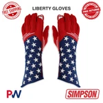 Simpson Racing Liberty Gloves Medium - Flag #lgmf New. Price: $184.95.