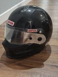Simpson Carbon Bandit Racing Helmet Gloss Fiber Finish.size 58 Cm Pre-owned. Price: $300.00.