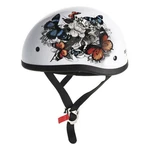 Biker's Choice Skid Lid Original White Rose Helmet - Xs 649524 New. Price: $79.30.