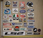 35 Vintage Helmets Stickers Agv Airoh Nolan Mds Suomy Fm Mt Shark Shoei Scorpion Usato. Price: $110.43.