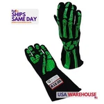 Rjs Safety 600090158, 2 Pack Black Double Layer Lime Green Skeleton Gloves Large New. Price: $176.91.