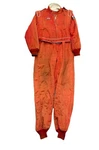 Simpson One Piece Racing Fire Suit Sfi 3-2A/5 STDE19 With Patched Orange, Large Used. Price: $149.99.