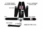 Rjs Racing Sfi 16.1 Latch & Link 5 Pt Floor Mount Harness Black 1130201 New. Price: $134.19.