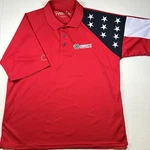 Rock Point Freedom Large Polo Shirt Charlotte Motor Speedway Red White Blue Usa Pre-owned. Price: $21.99.