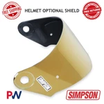 Simpson Motorcycle Mod Bandit Helmet Optional Shield - Gold Mirror #mbgse New. Price: $109.95.