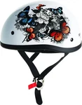 Skid Lid Original Half Helmet - Dot Approved White Rose Adult Size 2XL New. Price: $82.99.